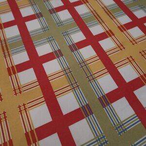 Excellent Large Plaid Food Network Farmhouse Tablecloth 60" x 84"